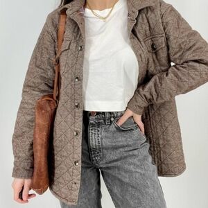 Quilted Cotton Blend Jacket